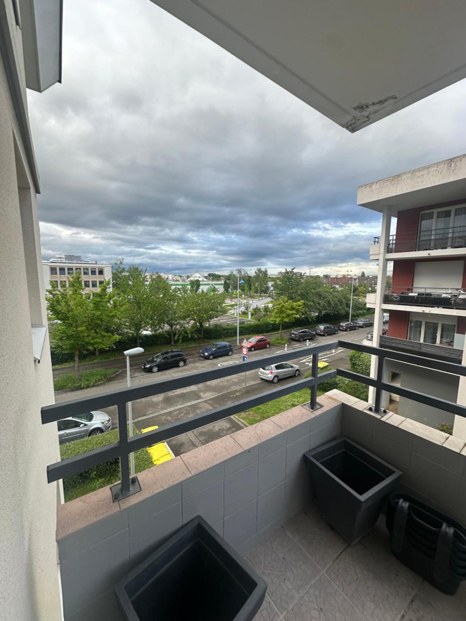 Apartamento Tres Beau Trois Pieces Avec Vue Degagee Estrasburgo Exterior foto